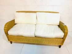 Cane two seat sofa complete