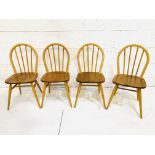 Four Ercol Windsor-style chairs