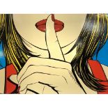 Modern unframed print entitled "Sssshhh" by Deborah Azzopardi