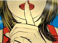 Modern unframed print entitled "Sssshhh" by Deborah Azzopardi