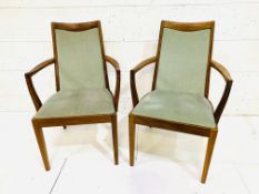 Pair of G-plan open arm chairs
