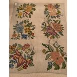 Hand embroidered needle point rug
