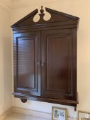 Mahogany wall cabinet