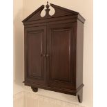 Mahogany wall cabinet