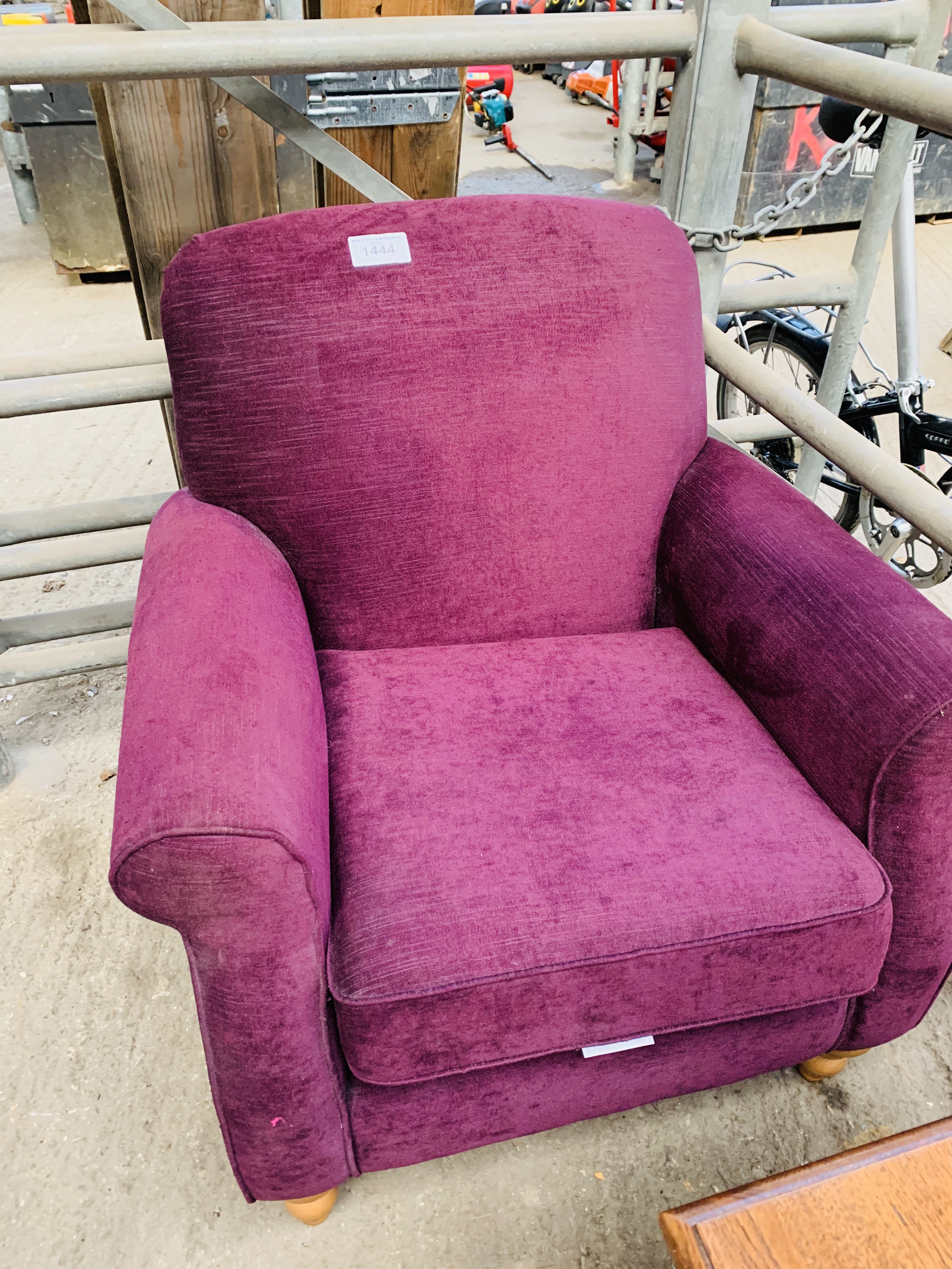 Purple armchair from Next. - Image 2 of 2