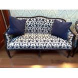 Regency style upholstered sofa