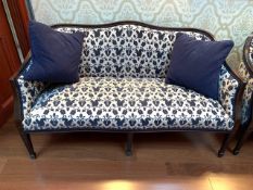 Regency style upholstered sofa