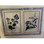 Ten gilt framed and glazed pairs of botanical prints