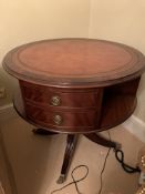 Mahogany drum style table