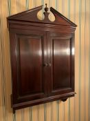 Mahogany wall cabinet