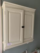 Cream painted wall cabinet