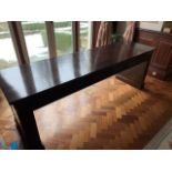 Long mahogany side table