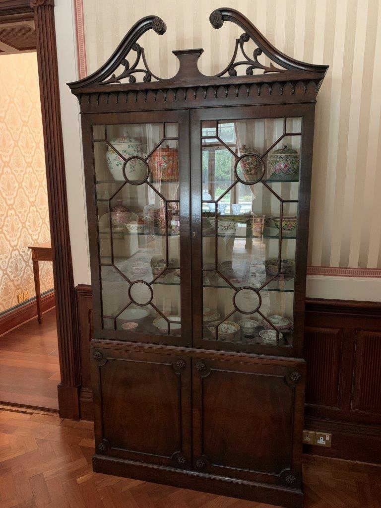 Chippendale style display cabinet