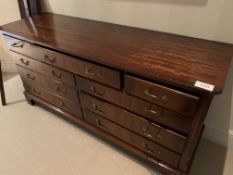 Mahogany Georgian style multi drawer chest