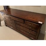 Mahogany Georgian style multi drawer chest