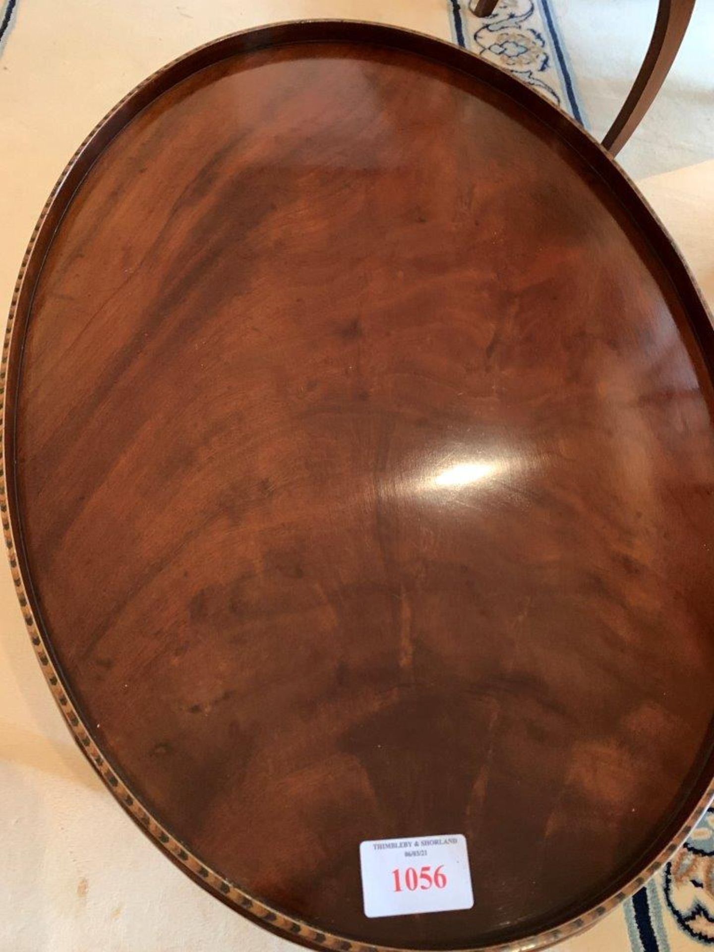 Mahogany Georgian style oval coffee table - Image 2 of 4