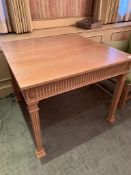 Limed oak square table