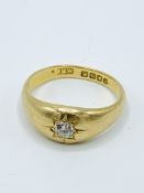 18ct gold and diamond ring