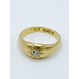 18ct gold and diamond ring