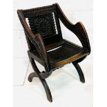 Oak framed Glastonbury chair