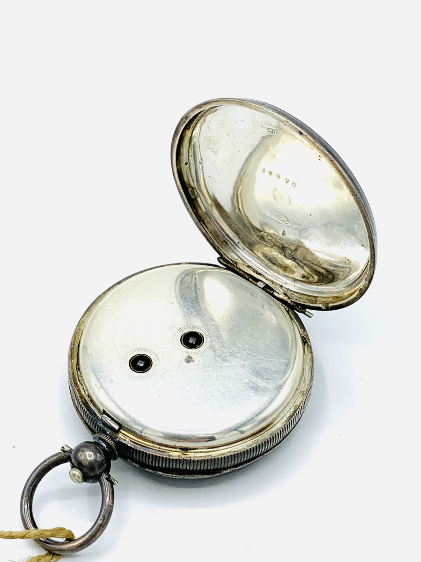 Silver cased pocket watch by A G Masgall, The Ideal, Middlesbrough - Image 3 of 5