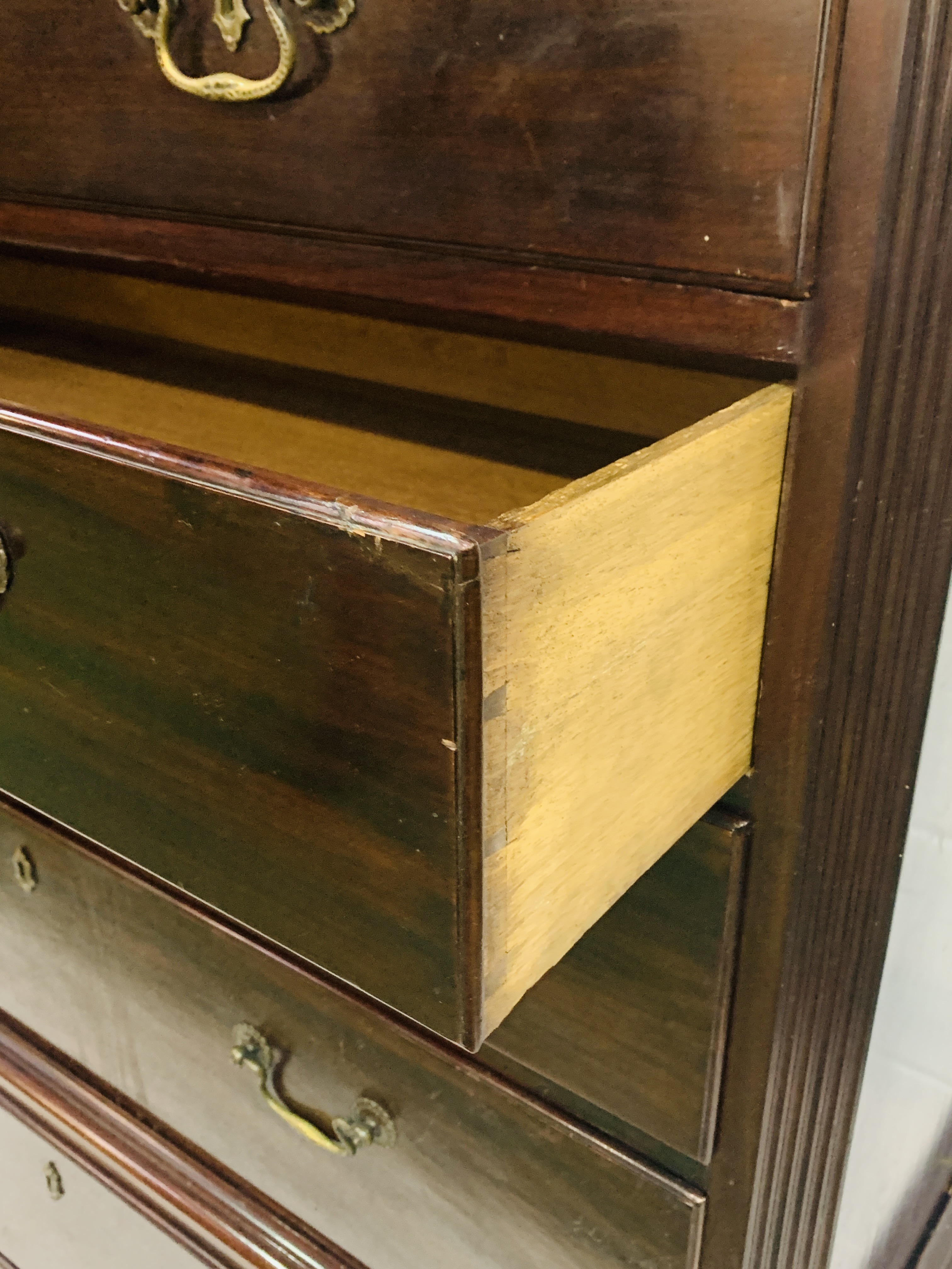 Victorian mahogany chest on chest - Image 3 of 5