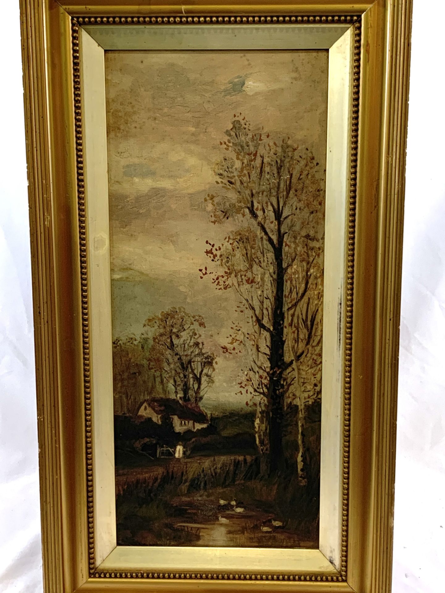 Gilt framed oil on canvas