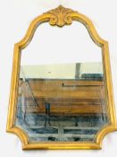 Baroque style giltwood wall mirror