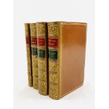 Macaulay's Critical and Historical Essays, 3 volumes; with Lays of Ancient Rome; matching bindings