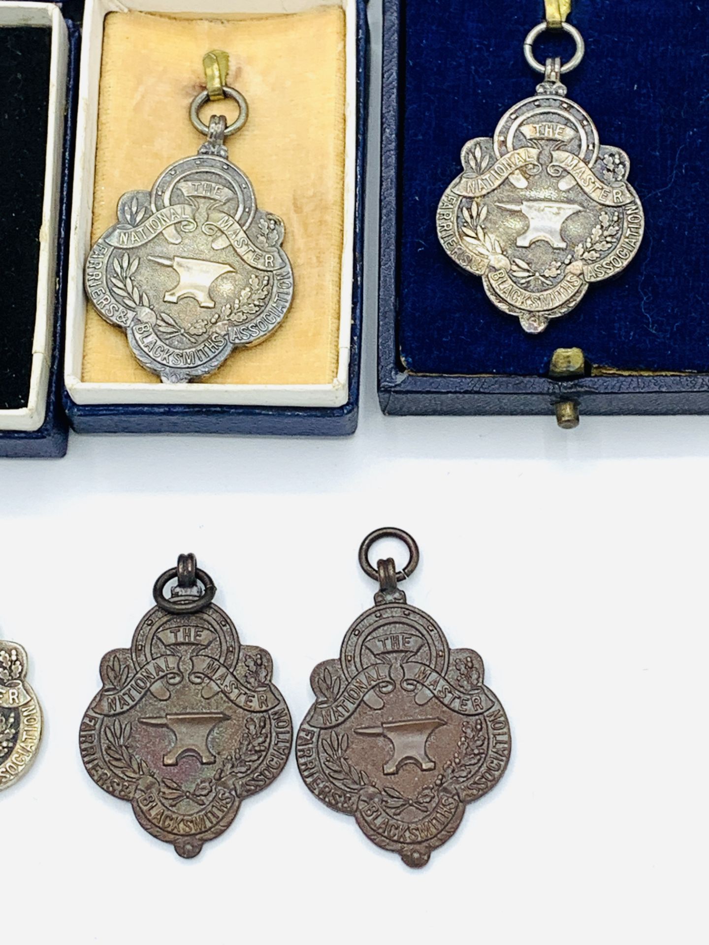 Five hallmarked silver medals by Fattorini & Sons Ltd. - Image 4 of 5