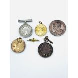 A collection of WW1 and other medals