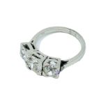 Platinum 3 diamond ring