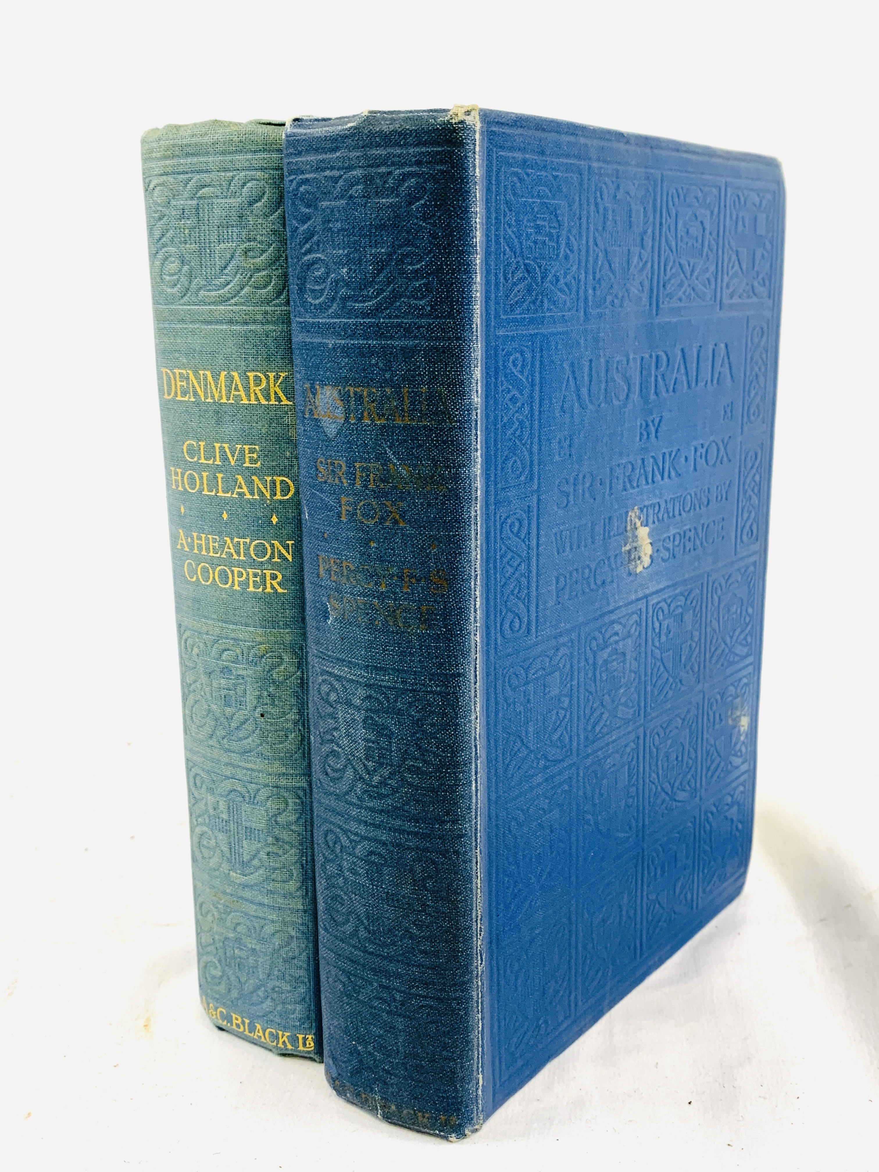 A & C Black, coloured plate books on Denmark and Australia, 1927 and 1928.