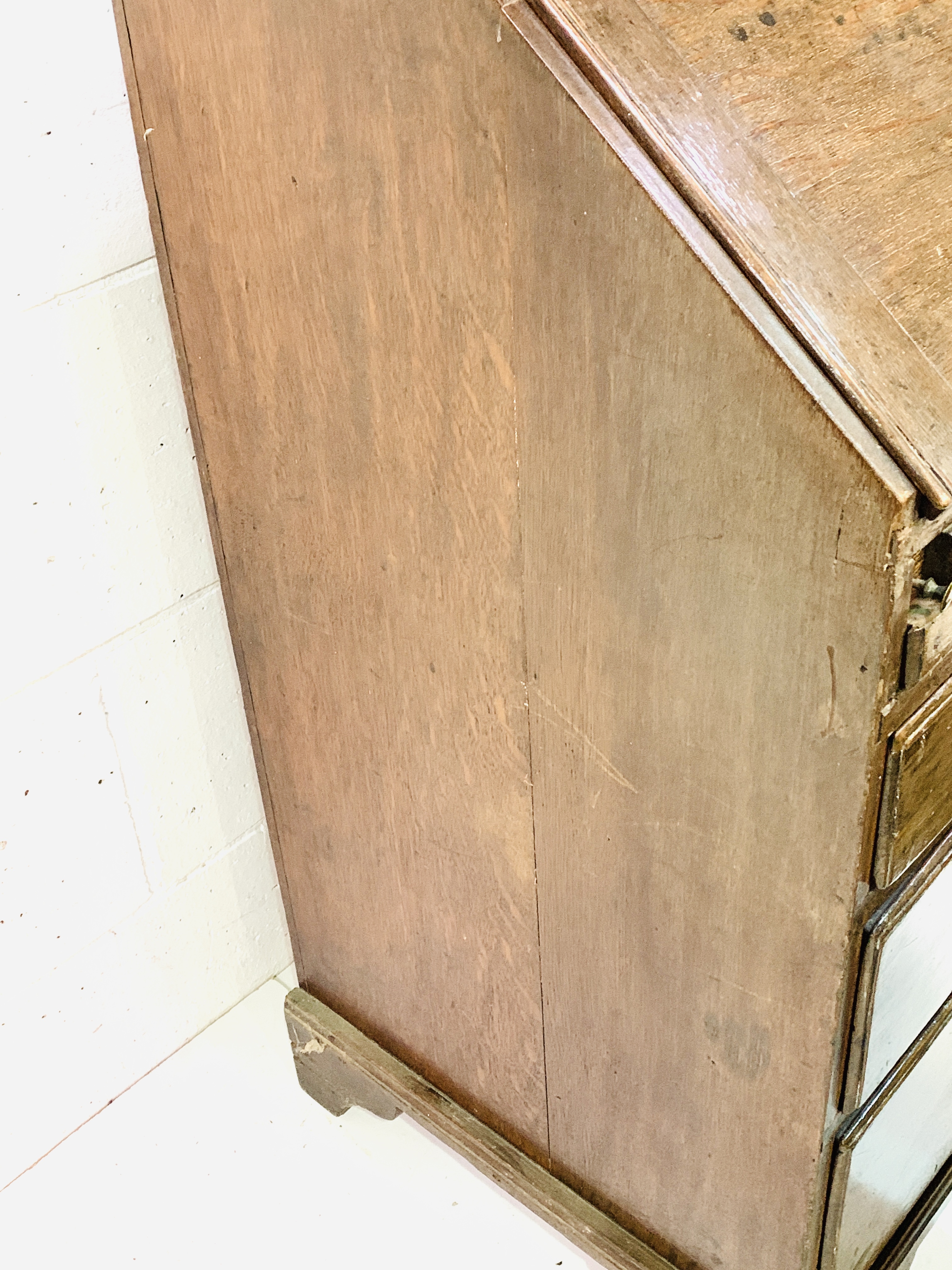 Georgian oak bureau - Image 6 of 6