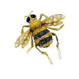 Boucheron gem set bee brooch