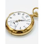 18ct gold chiming repeater pocket watch by Audemars Freres, Brassus, Geneve