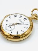 18ct gold chiming repeater pocket watch by Audemars Freres, Brassus, Geneve
