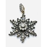 Victorian diamond star pendant