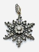 Victorian diamond star pendant