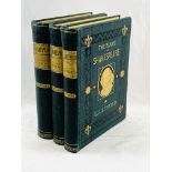 The Plays of William Shakespeare, three volume folio Victorian Edition.