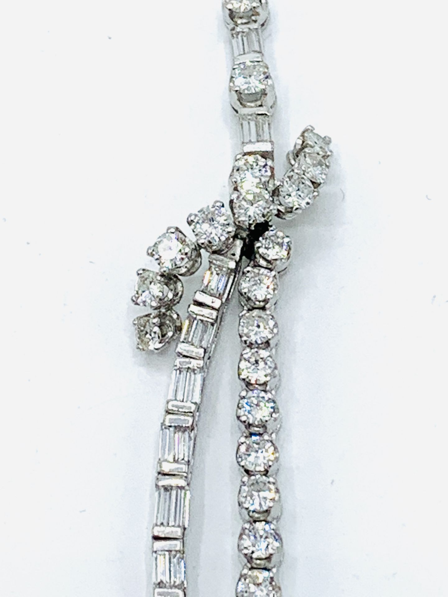 White gold diamond necklace - Image 4 of 10