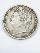 George III half crown, 1823.