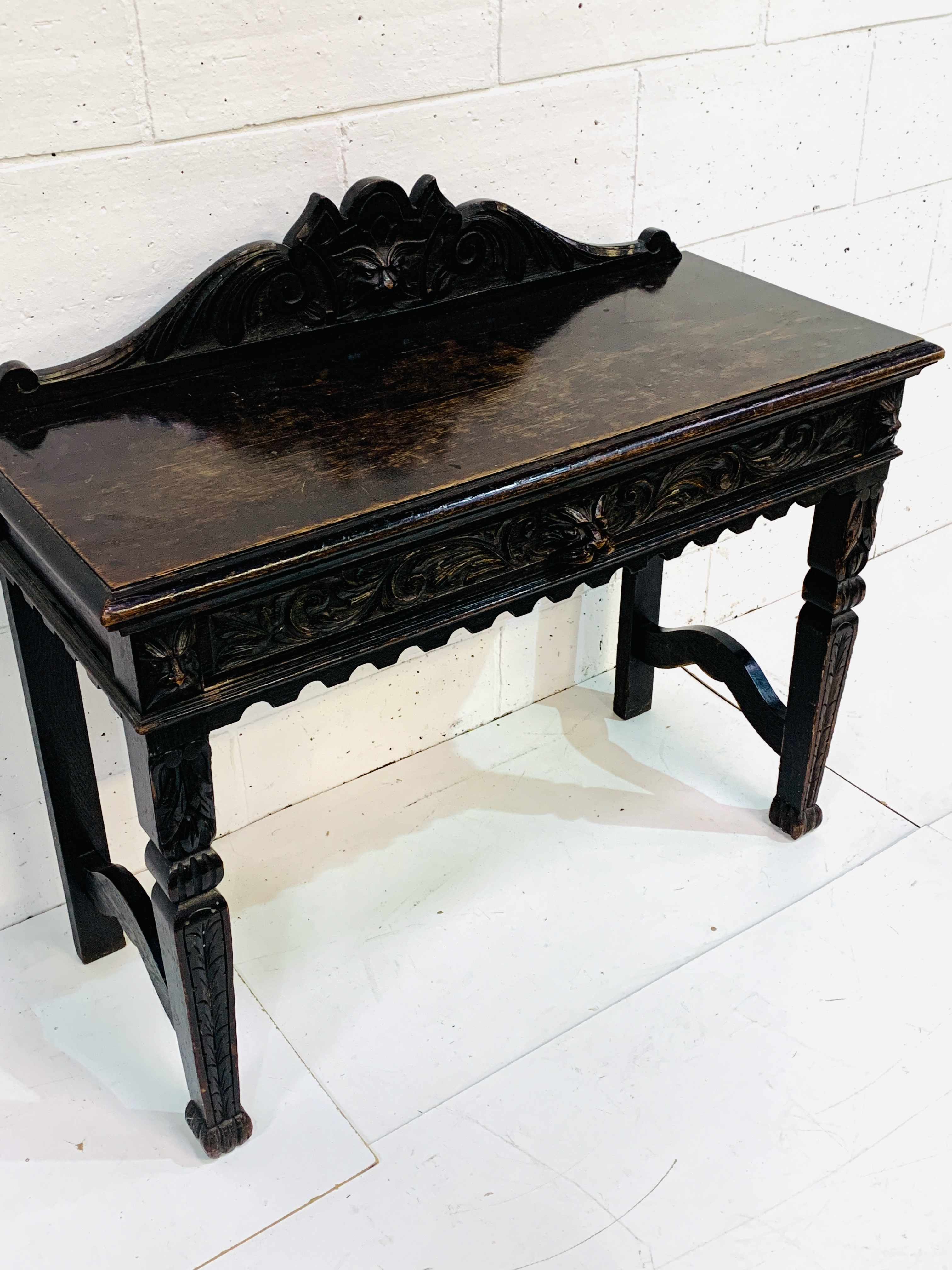 17th century style oak hall table - Image 5 of 6