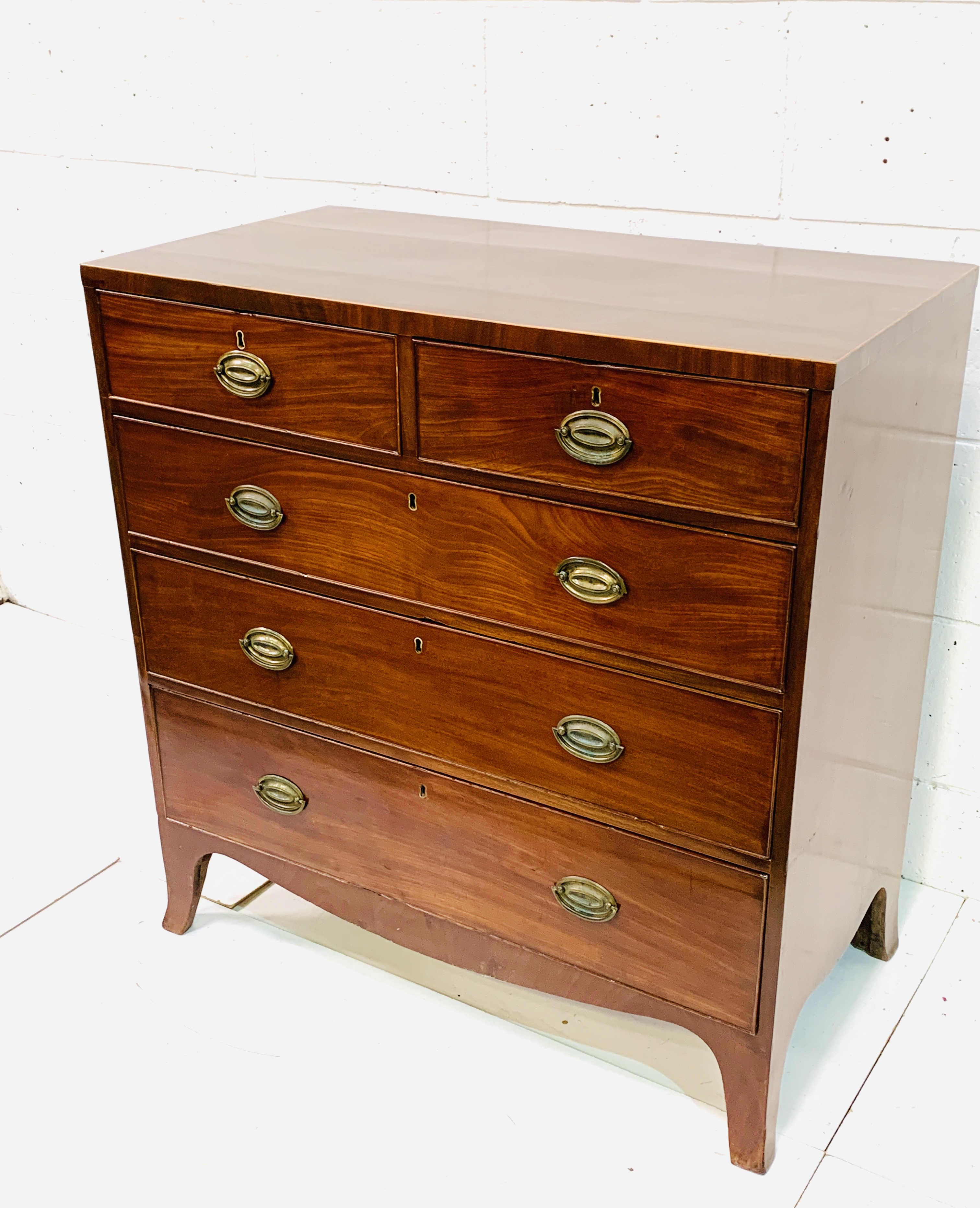 Early 19th century mahogany chest of drawers - Image 2 of 6