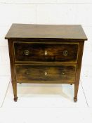 Mahogany chest of two drawers