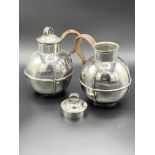 Two silver water jugs hallmarked London 1890 by Josiah Williams & Co