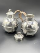 Two silver water jugs hallmarked London 1890 by Josiah Williams & Co