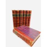 English Illustrated Magazine, 7 volumes half leather bound