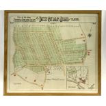 Framed and glazed plan of "The Choice Freehold Building Estate situate on Breezy Caversham Heights"