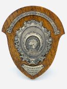 Oak presentation shield